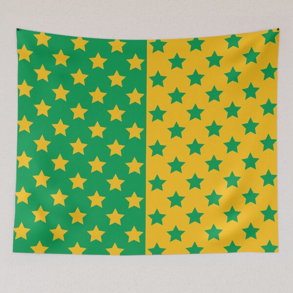 Item preview, Green & Gold Crazy Stars designed and sold by OddPop.