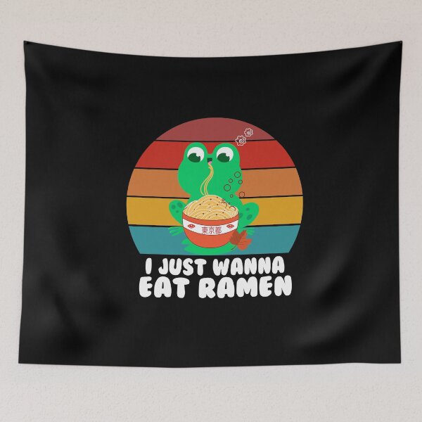 Item preview,  Frog,Leaves Ramen, Funny Croaker Design Gift For Caecilian Lover Boyfriend designed and sold by Rassitni.