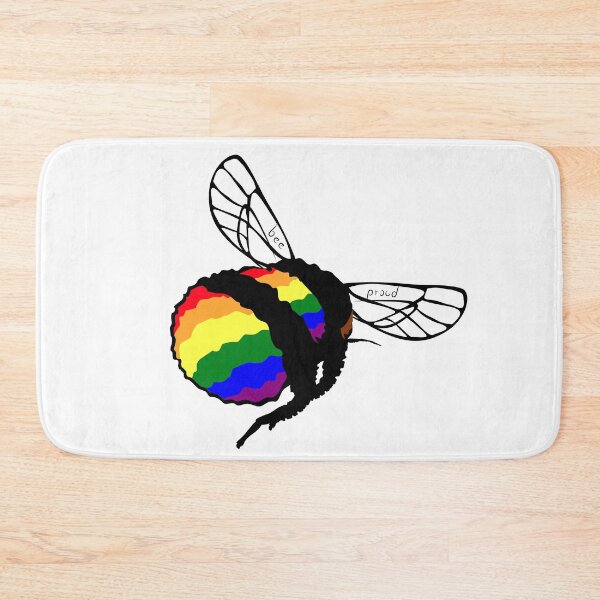 Item preview, bee bumblebee pride rainbow designed and sold by MiraNomegusta.