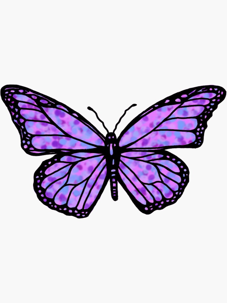 purple butterfly stickers purple butterfly stickers