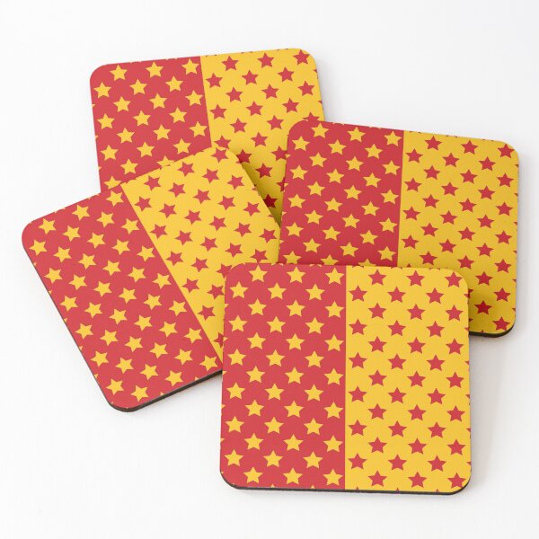 Item preview, Red & Gold Crazy Stars designed and sold by OddPop.