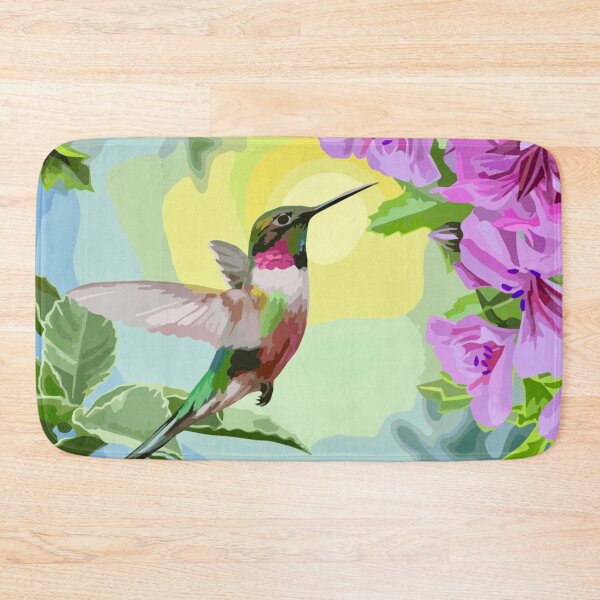 Item preview, Summer Flowers Hummingbird  designed and sold by GL Digital Artwork .