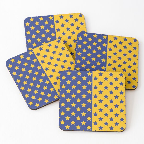 Item preview, Blue & Gold Crazy Stars designed and sold by OddPop.