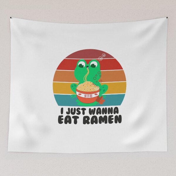 Item preview,  Frog,Leaves Ramen, Funny Croaker Design Gift For Caecilian Lover Boyfriend designed and sold by Rassitni.