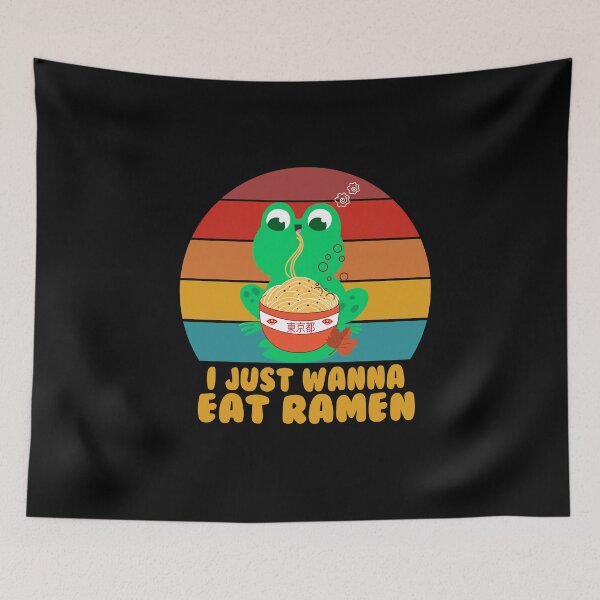 Item preview,  Frog,Leaves Ramen, Funny Croaker Design Gift For Caecilian Lover Boyfriend designed and sold by Rassitni.