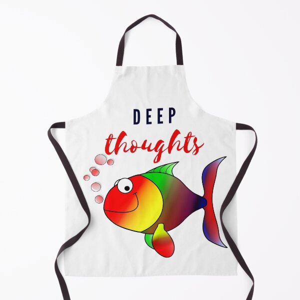 Item preview, Funny Fish Deep Thoughts Quote designed and sold by StormyMuse.