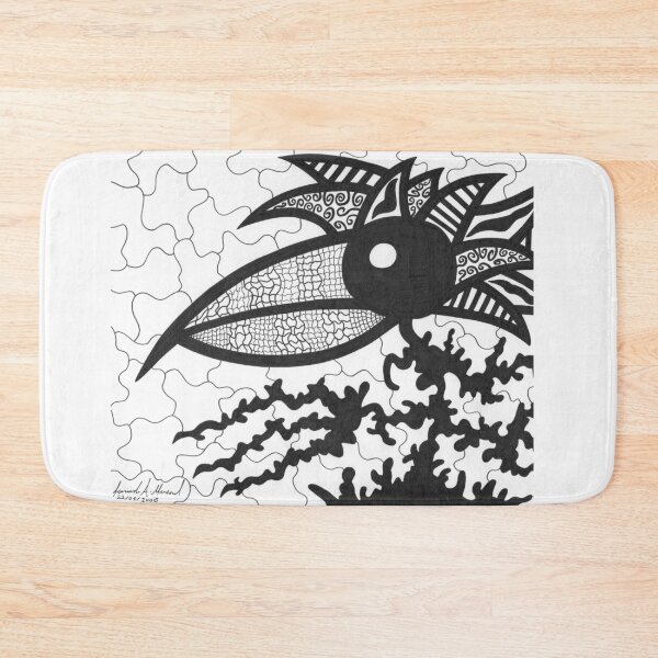 Item preview, Black & White Gothic Bird | Leonardo Menescal Line Art | Pássaro gótico designed and sold by LeonardoLineArt.