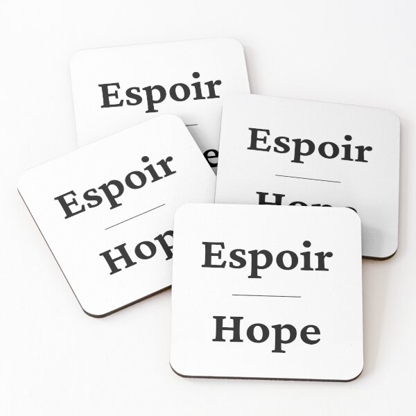 Item preview, Hope - Espoir | French designed and sold by SimplyMots.