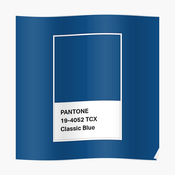 Póster «Pantone Color 19-4052 TCX Classic Blue (Color del año 2020)» de ...