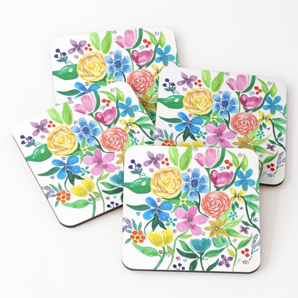 Item preview, Whimsical floral designed and sold by WatercolorFinds.