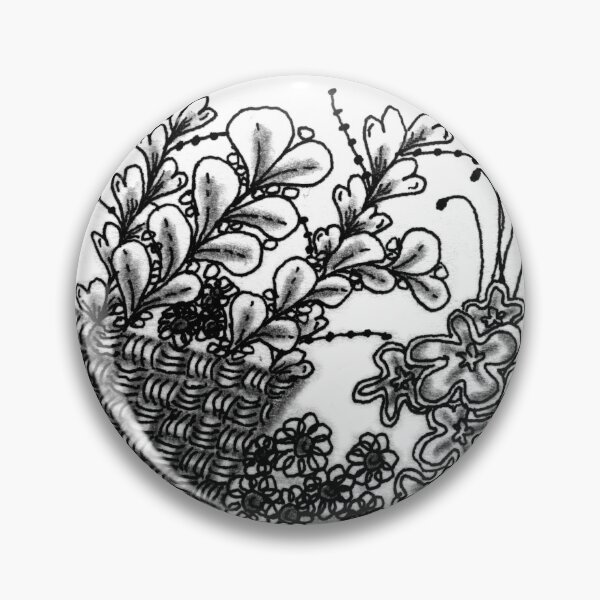 Item preview, Flower Basket Tangle designed and sold by CoolLinesKaren.