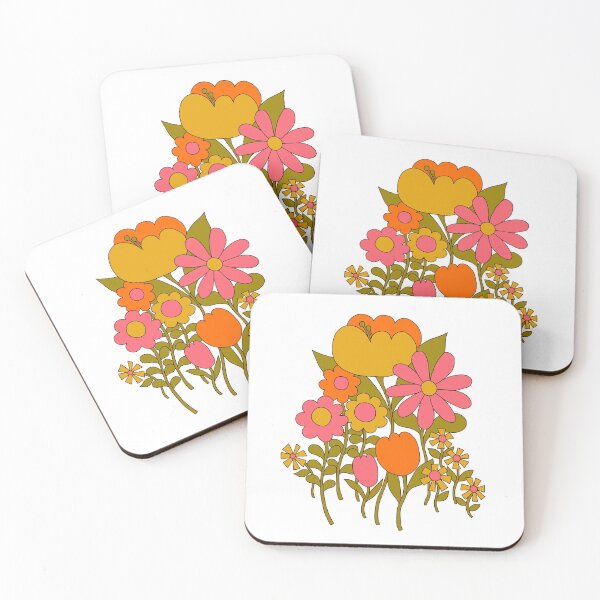 Item preview, Retro Flower Bouquet designed and sold by DykeDen.