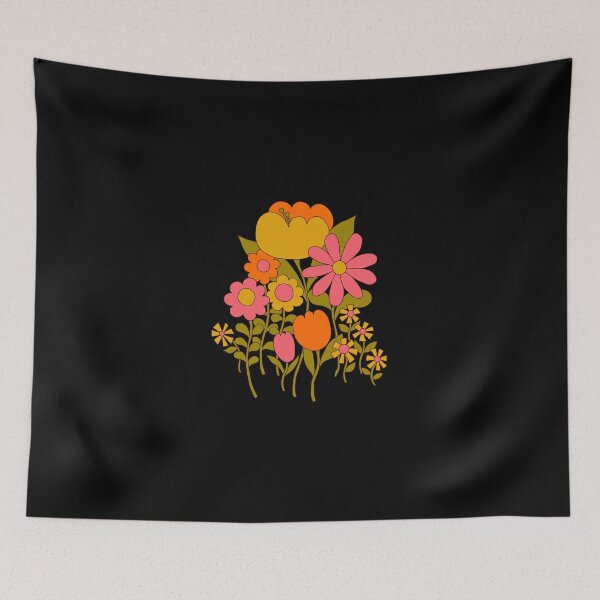 Item preview, Retro Flower Bouquet designed and sold by DykeDen.