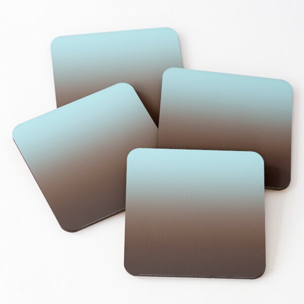 Item preview, Ombre Light Teal and Brown Abstract designed and sold by jocelynsart.