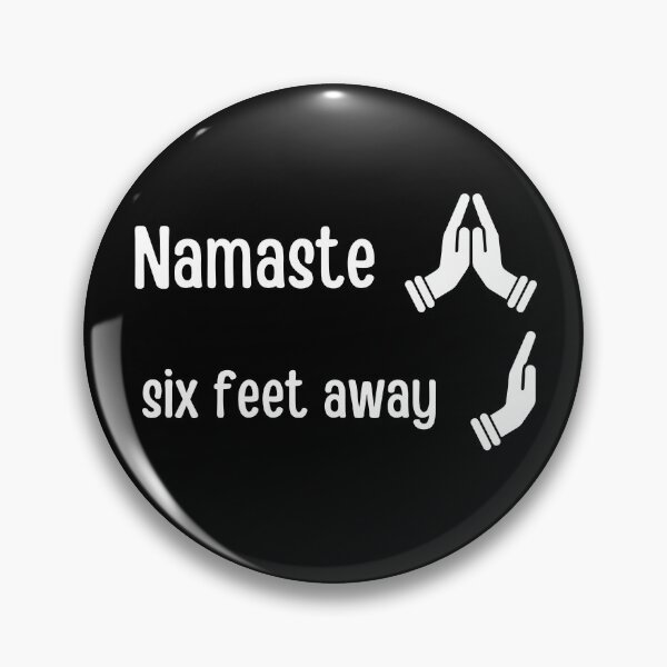 Item preview, Namaste six feet away designed and sold by Caregiverology.