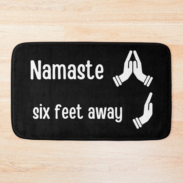Item preview, Namaste six feet away designed and sold by Caregiverology.