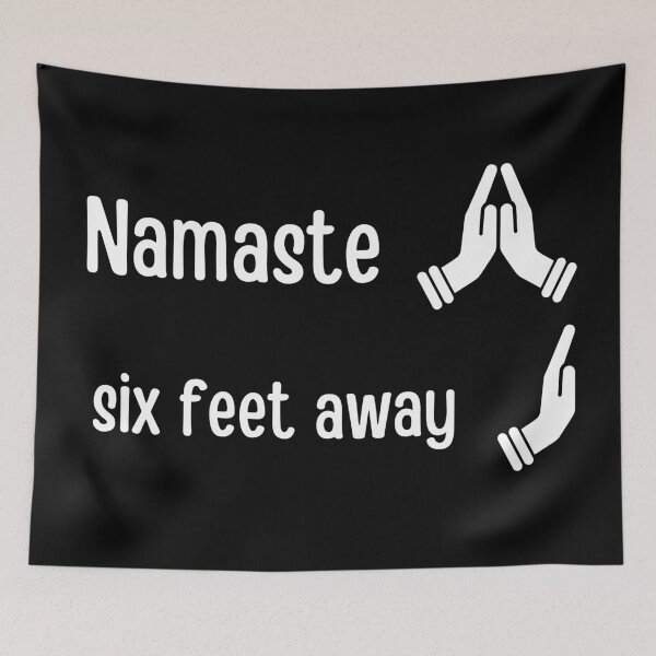 Item preview, Namaste six feet away designed and sold by Caregiverology.