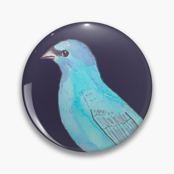 Artikelvorschau, Indigo Bunting Vogelart Aquarellvogelkunst entworfen und verkauft von TheWaterBirds.