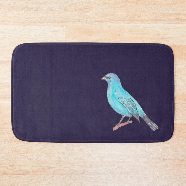 Item preview, Indigo Bunting bird species watercolor bird art designed and sold by TheWaterBirds.
