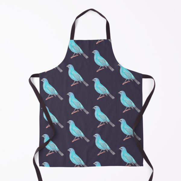 Item preview, Indigo Bunting bird species watercolor bird art designed and sold by TheWaterBirds.