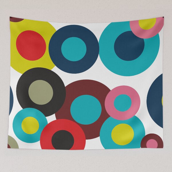 Item preview, colorful circle pattern -tie dye designed and sold by diyozaartt.