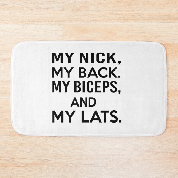 Item preview, My Neck My back My Biceps and My Lats Racerback fitness Tank Motivational Workout Tank Top Gym Shirt work out Tank. designed and sold by Noui Barka.