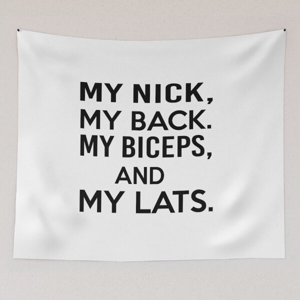 Item preview, My Neck My back My Biceps and My Lats Racerback fitness Tank Motivational Workout Tank Top Gym Shirt work out Tank. designed and sold by Noui Barka.