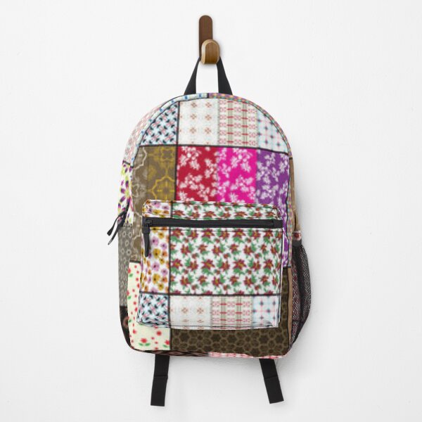 Item preview, Quilt Squares Multicolor Abstract Geometrical and Floral Pattern designed and sold by silviaol.