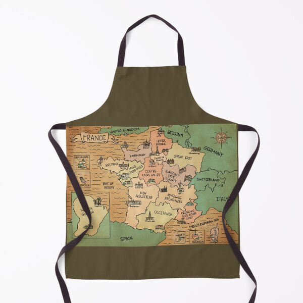 Item preview, Colorful Vintage France Map designed and sold by Sheridan T.