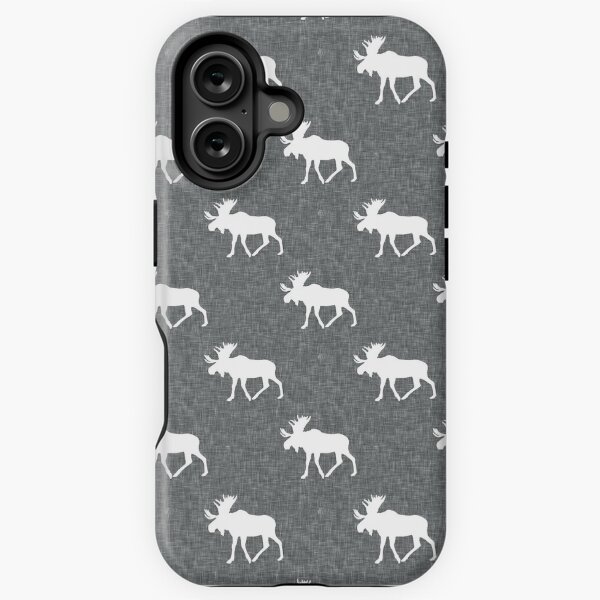 Item preview, Moose on grey designed and sold by littlearrow.