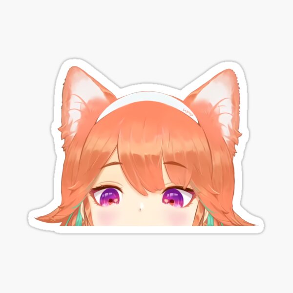 Item preview, Takanashi Kiara Cat Ears peeker - Hololive #phoenixfashion designed and sold by OshiOki.