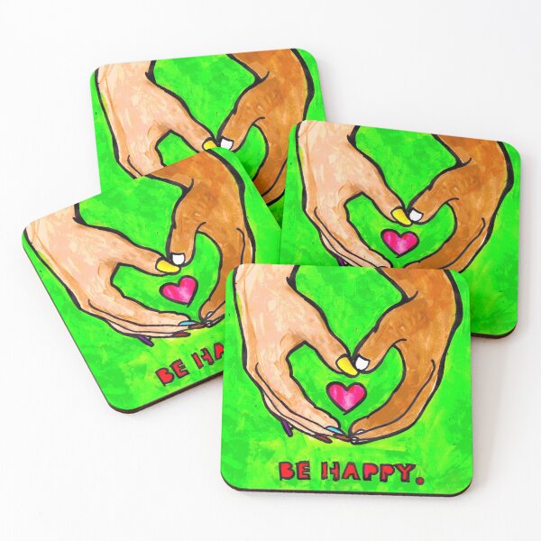 Item preview, BE HAPPY. designed and sold by SOLSKETCHES.