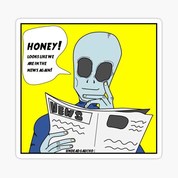 UFO News 2021 Sticker
