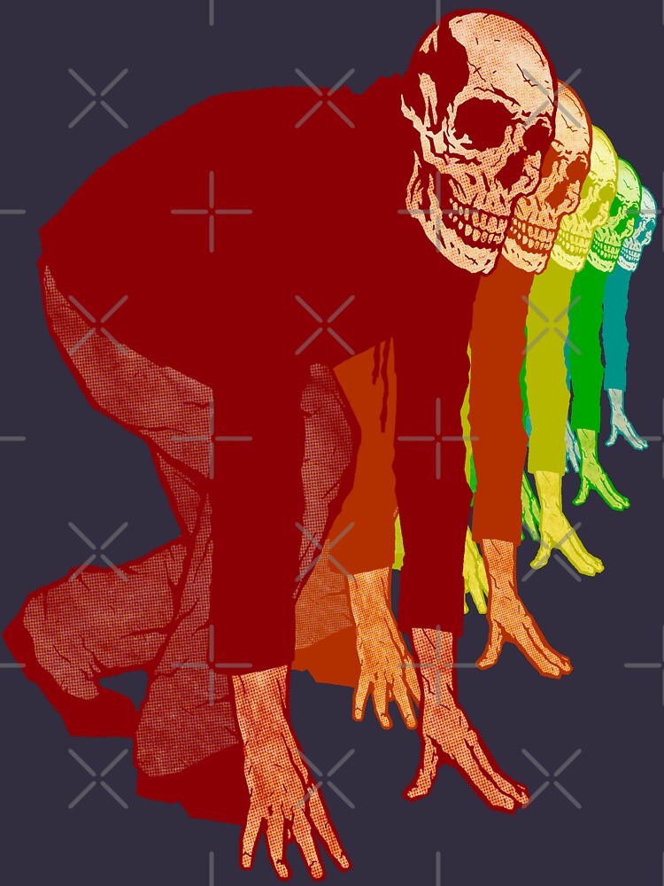 Racing Rainbow Skeletons by matthewdunnart