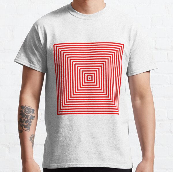 Nested concentric red squares Classic T-Shirt