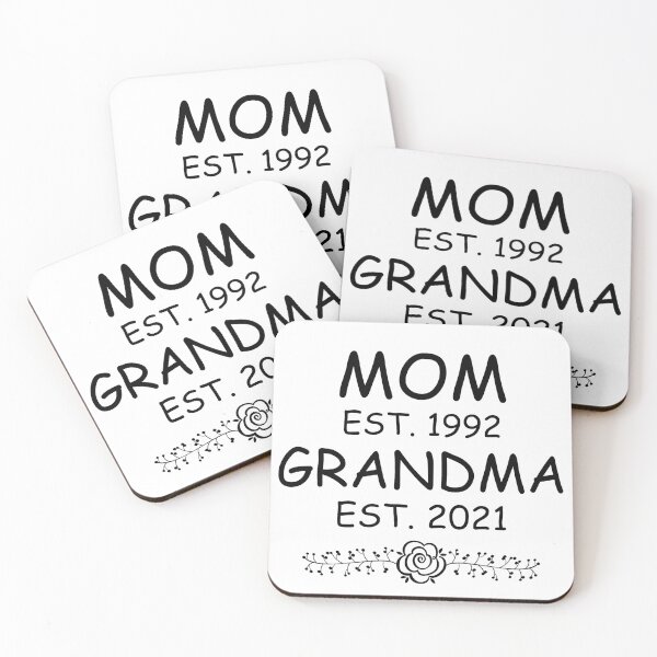 Item preview, Mom Est 1992 Grandma Est 2021, Funny Mom and Garandma Gift Idea designed and sold by ArtDeziGn.