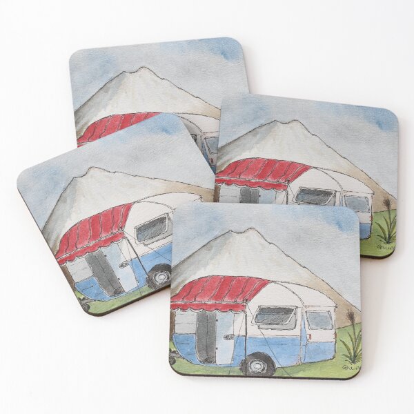 Item preview, Retro Caravan at Mt Taranaki designed and sold by Gillian Scott.