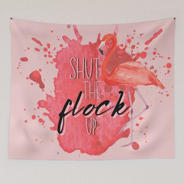 Item preview, Shut the Flock Up Flamingo designed and sold by indigofox-x.