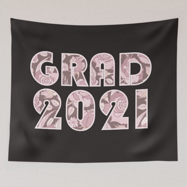 Item preview, GRAD 2021 - Flower Letters designed and sold by theblueofmyeye.