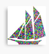 blue yacht Metal Print