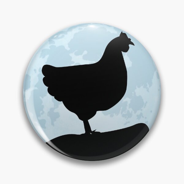 Item preview, chicken lover animal moon chicken silhouette farmer designed and sold by alaechamlal.