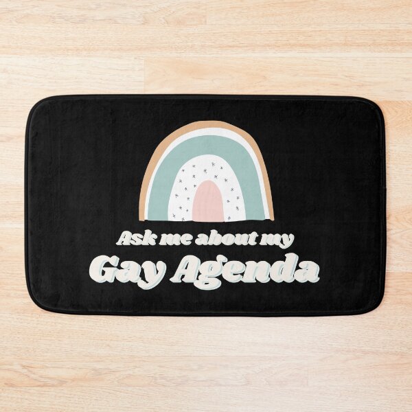 Item preview, Ask Me About My Gay Agenda designed and sold by 10pmCreations.