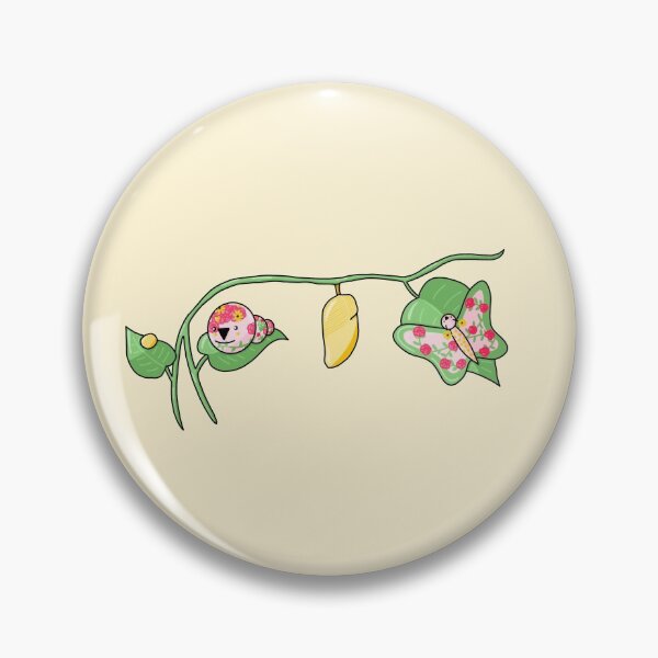 Item preview, Floral Caterpillar Life Cycle designed and sold by CyanCollette.