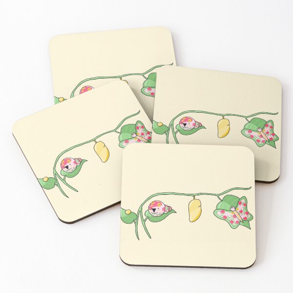 Item preview, Floral Caterpillar Life Cycle designed and sold by CyanCollette.