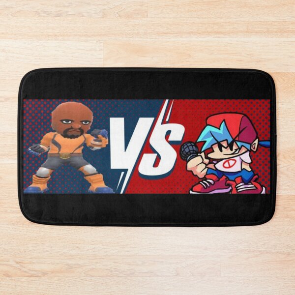 Item preview, Friday Night Funkin boyfriend VS Matt black background designed and sold by RedMerce.