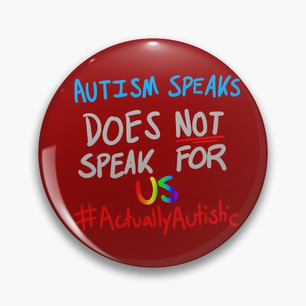 Item preview, autism speaks does not speak for us - actually autistic designed and sold by AngelTheSiren.
