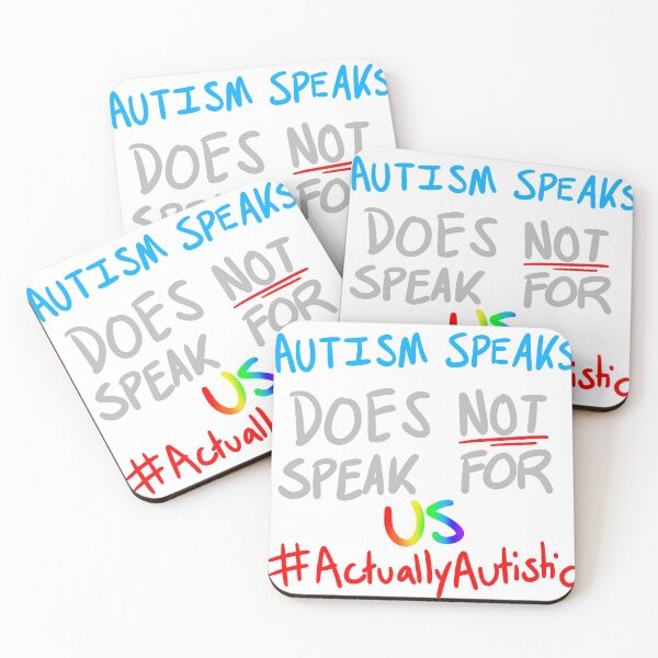 Item preview, autism speaks does not speak for us - actually autistic designed and sold by AngelTheSiren.