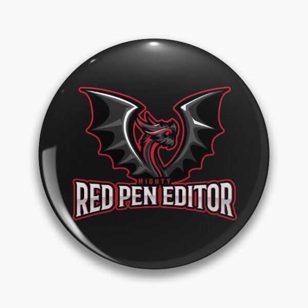 Item preview, Mighty Red Pen Editor, Lover of Oxford Commas designed and sold by Purrfecta.
