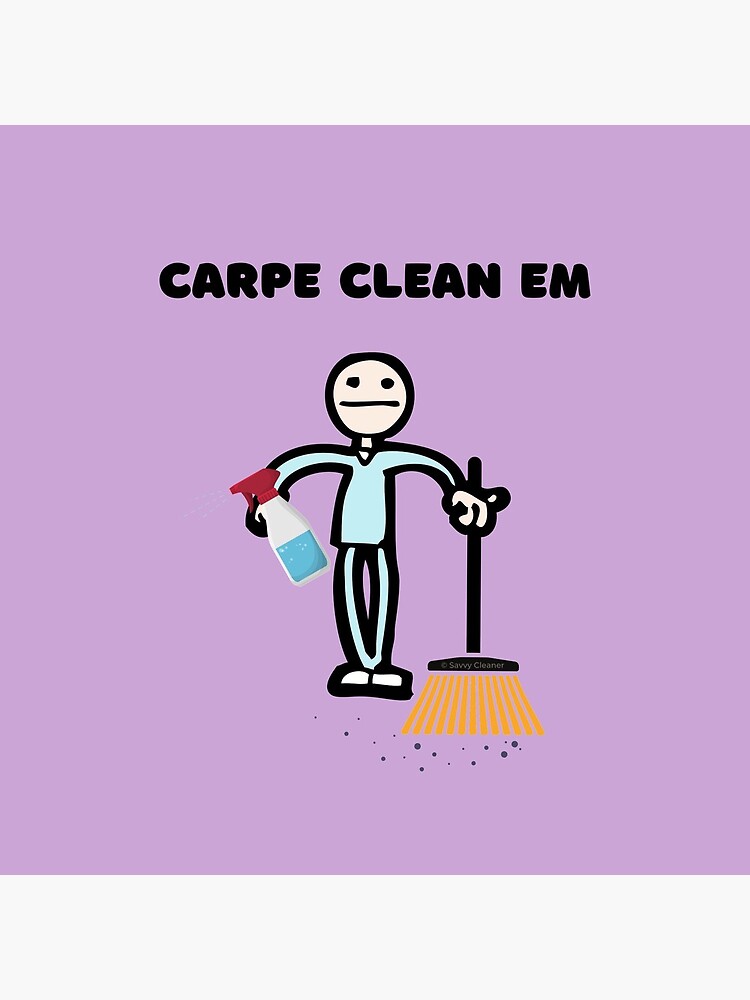 Carpe Clean em Spray Bottle Broom Cleaning Gifts by SavvyCleaner