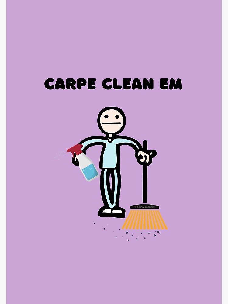 Carpe Clean em Spray Bottle Broom Cleaning Gifts by SavvyCleaner